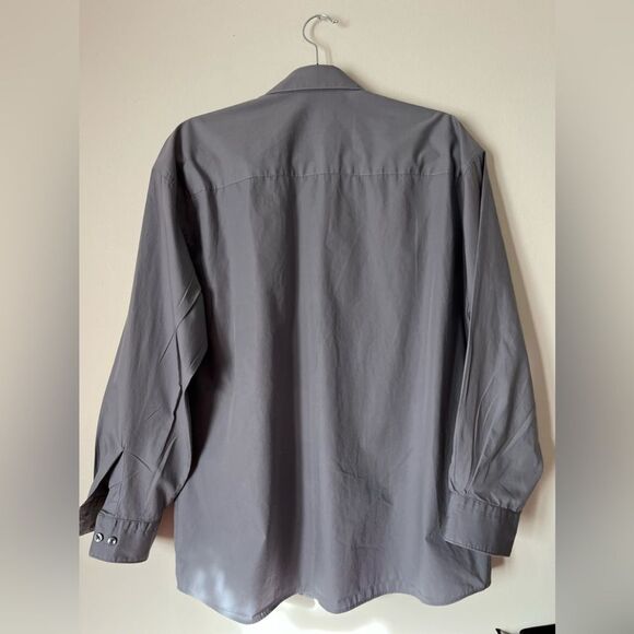 Unlisted by Kenneth Cole grey, long-sleeved, dress button down shirt, 16 (32-33) - Picture 7 of 7